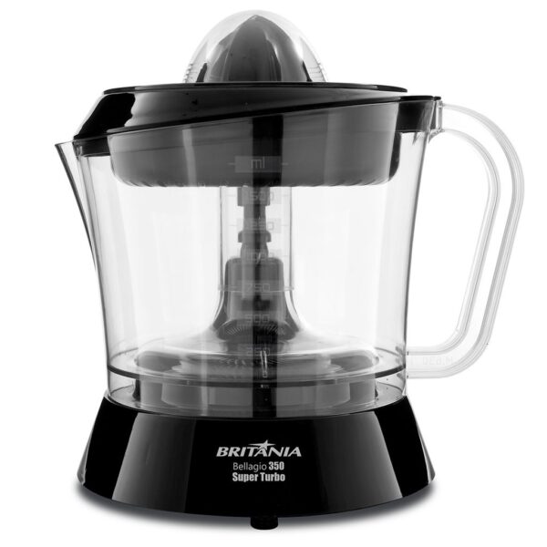Espremedor de Frutas Britânia Bellagio 350 Turbo Preto - Shopee
