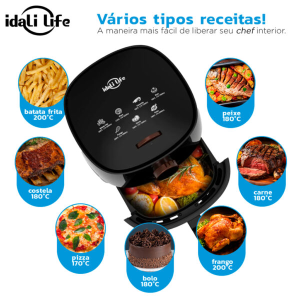 Air Fryer Fritadeira Elétrica 4L Sem Óleo 1400w - Shopee - Image 4