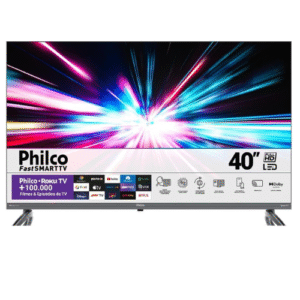 Smart TV 40” Philco - Roku TV Led Dolby Audio - AMAZON