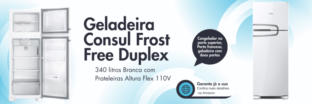 Geladeira Consul Frost Free Duplex 340L 